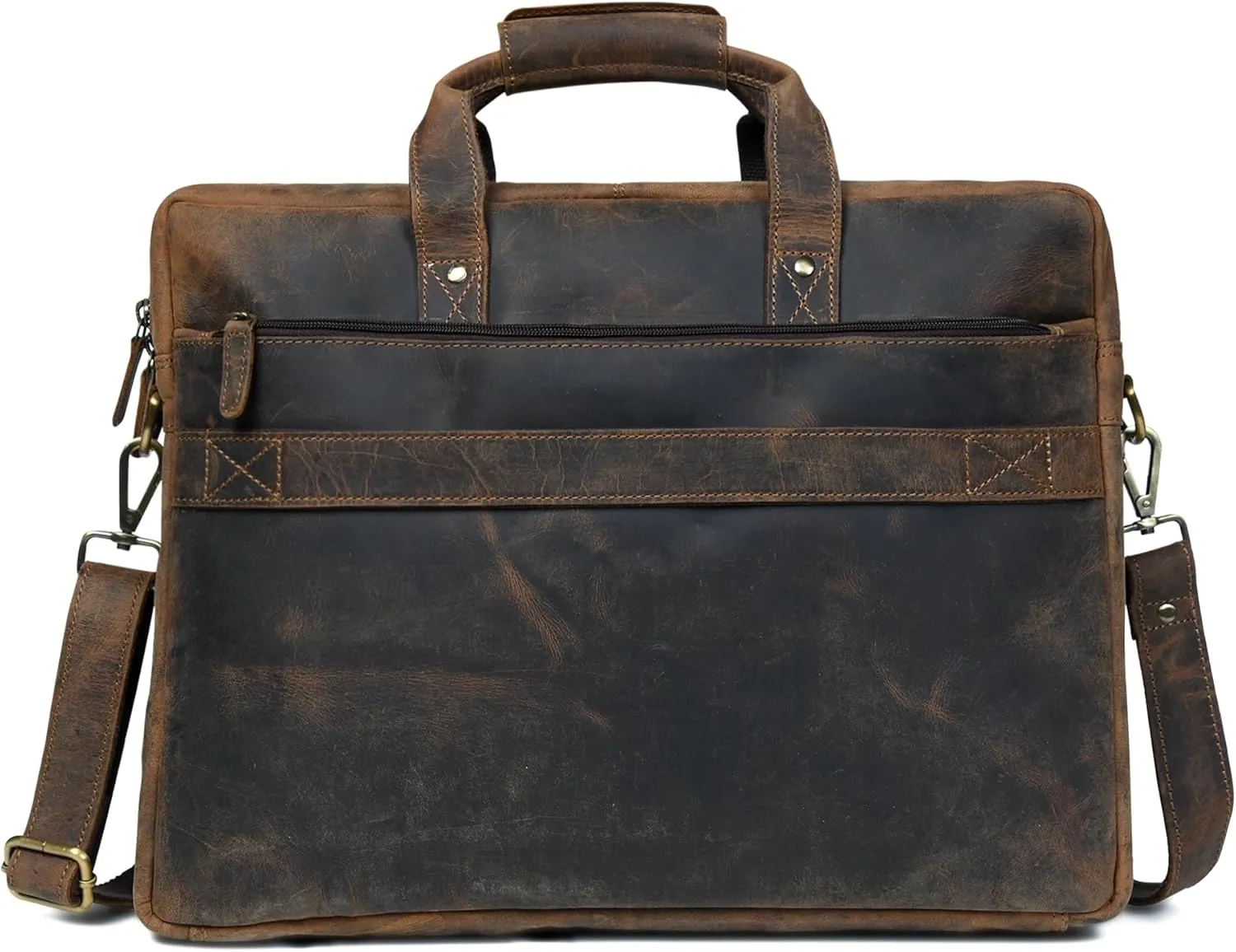 Genuine Leather briefcases for men 17 inches computer bag for mens | Laptop bag, Work bag