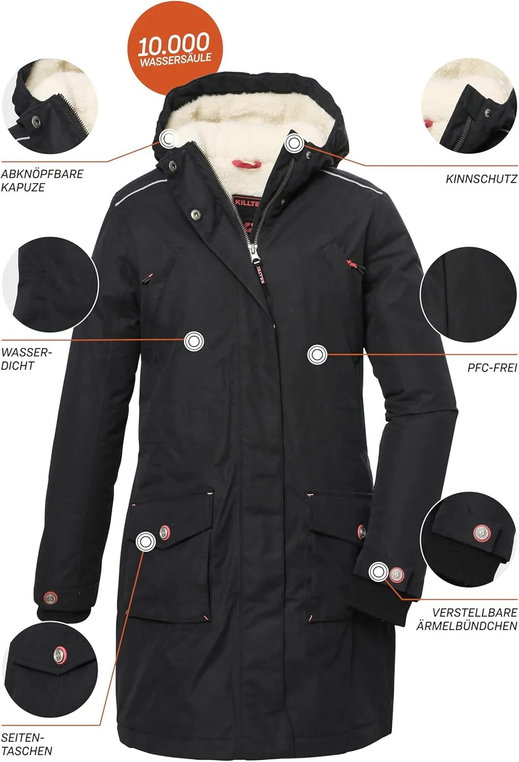 Girls Winter Coat KOW 142 GRLS CT