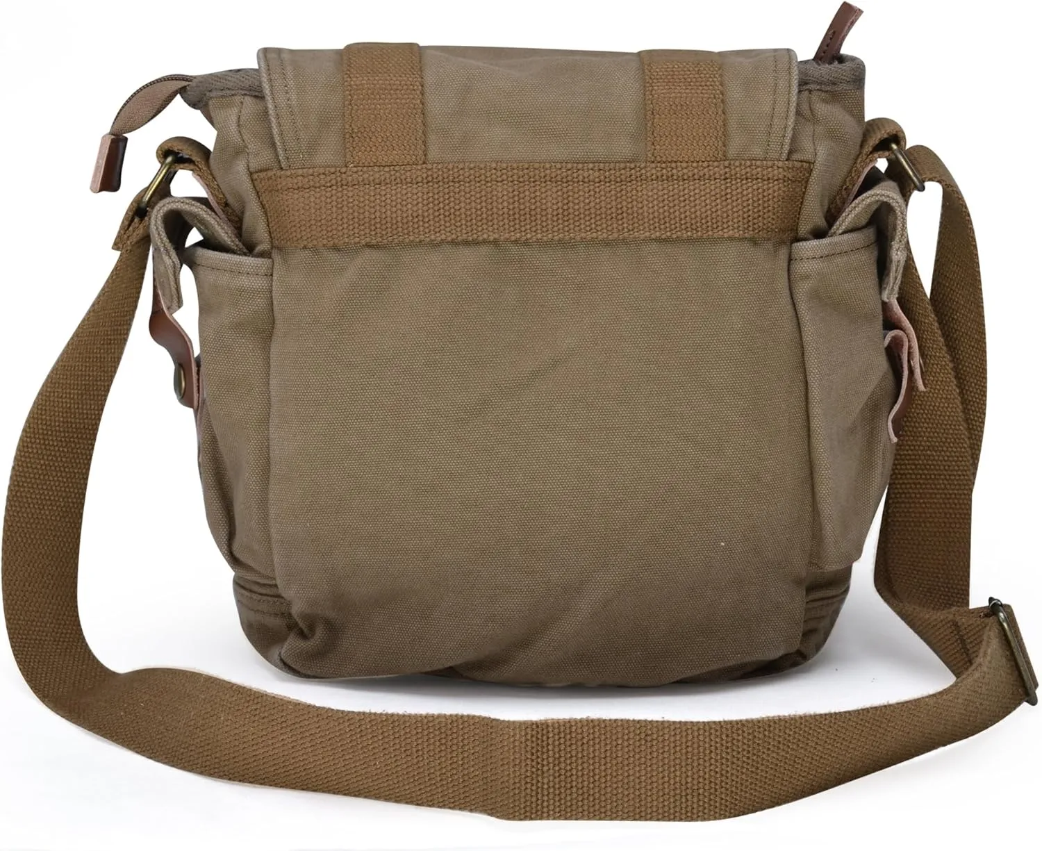 Gootium Canvas Messenger Bag - Small Vintage Shoulder Purse Crossbody Satchel