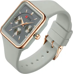Gosasa Fashion Unisex Sports Watch Multifunctional Six Hands Analog Quartz Waterproof Outdoor Casual Women’s Men’s Wrist Watch with Silicone Strap