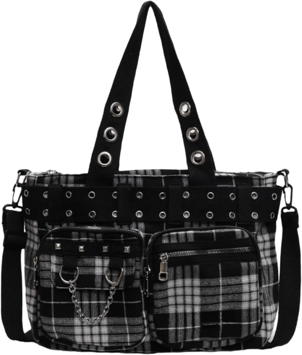 Goth Punk Messenger Bag, Emo Gothic Shoulder Bag