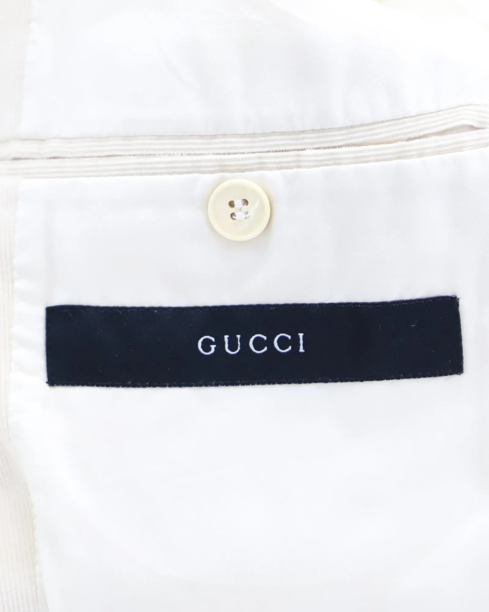 Gucci Corduroy Blazer in Ivory Cotton