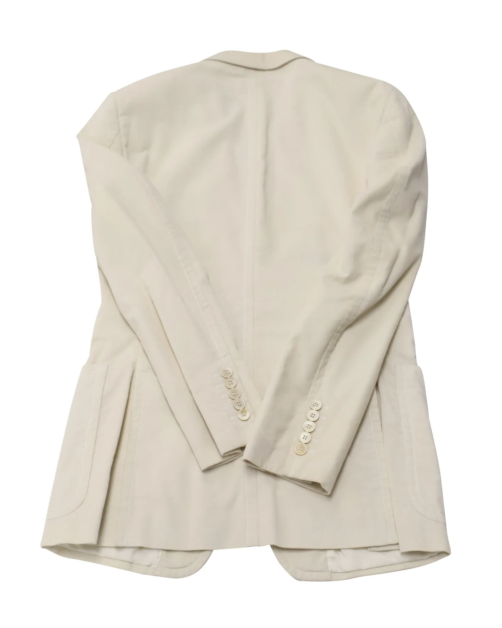 Gucci Corduroy Blazer in Ivory Cotton