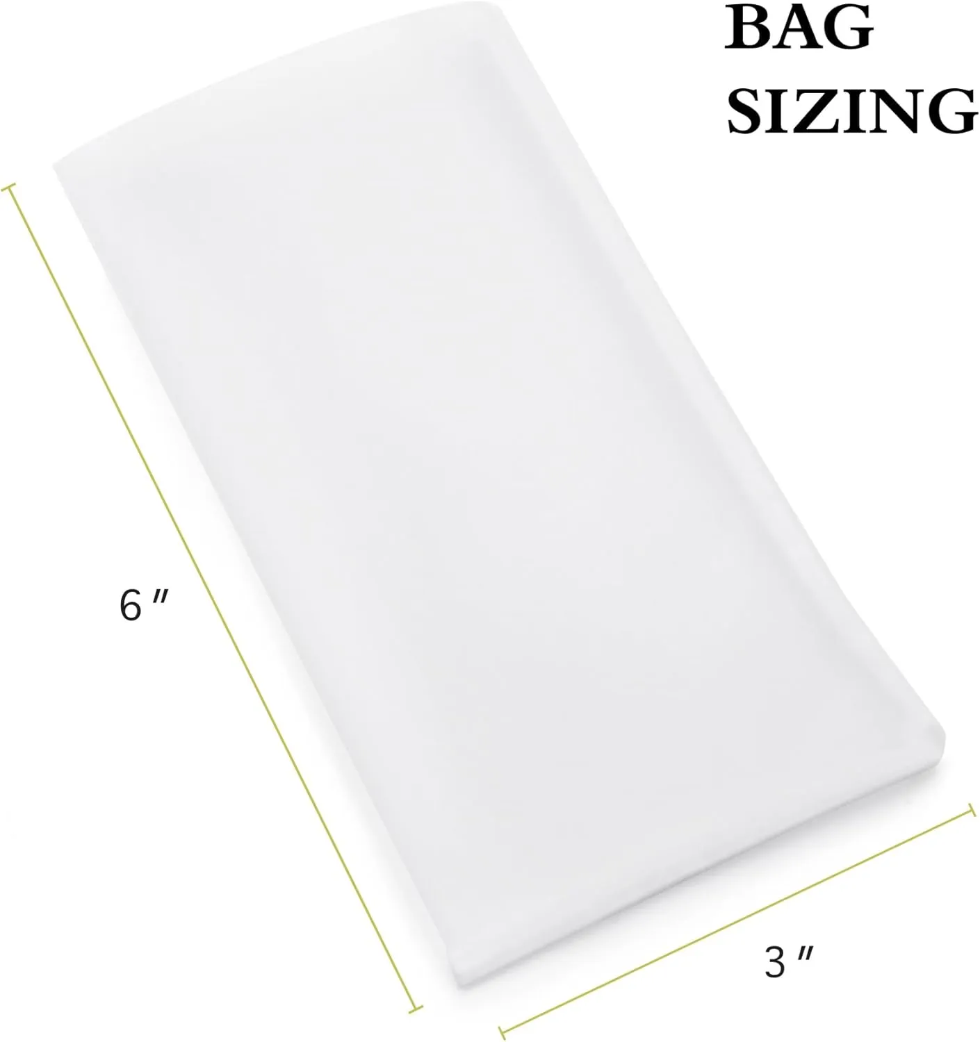Gutenberg's 3x6 inch tough nylon micron bags 25-50 Packs | tea filter bags | All Micron Sizes (25-Pack, 120 micron (u))