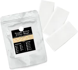 Gutenberg's tough 2.5x4.5 inch nylon micron filter bags 25-50 Packs | tea filter bags | All Micron Sizes (25-Pack, 37 Micron)