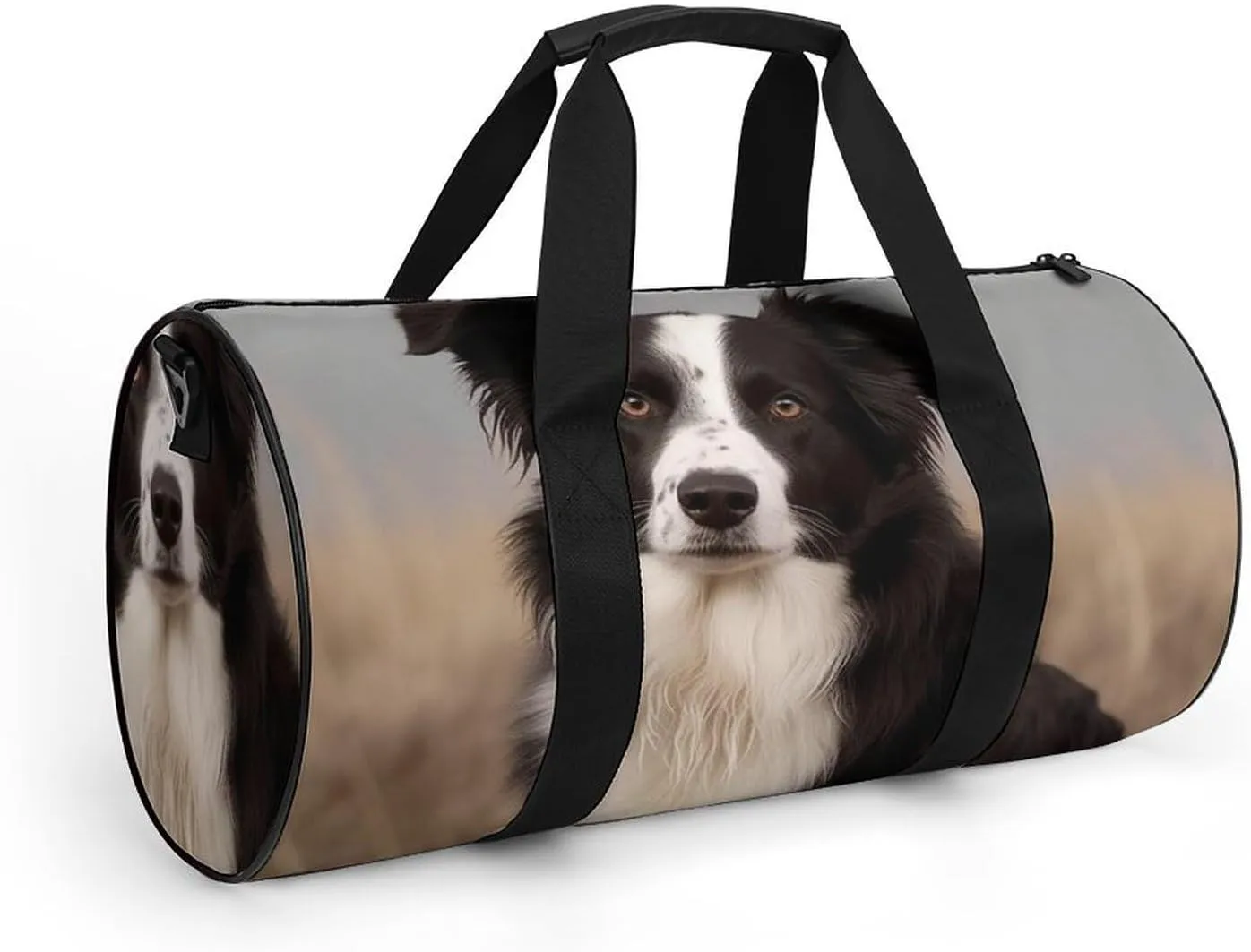 Gym Bag for Men Women Border Collie Duffel Bag Overnight Bag with Compartment Gym Sackpac