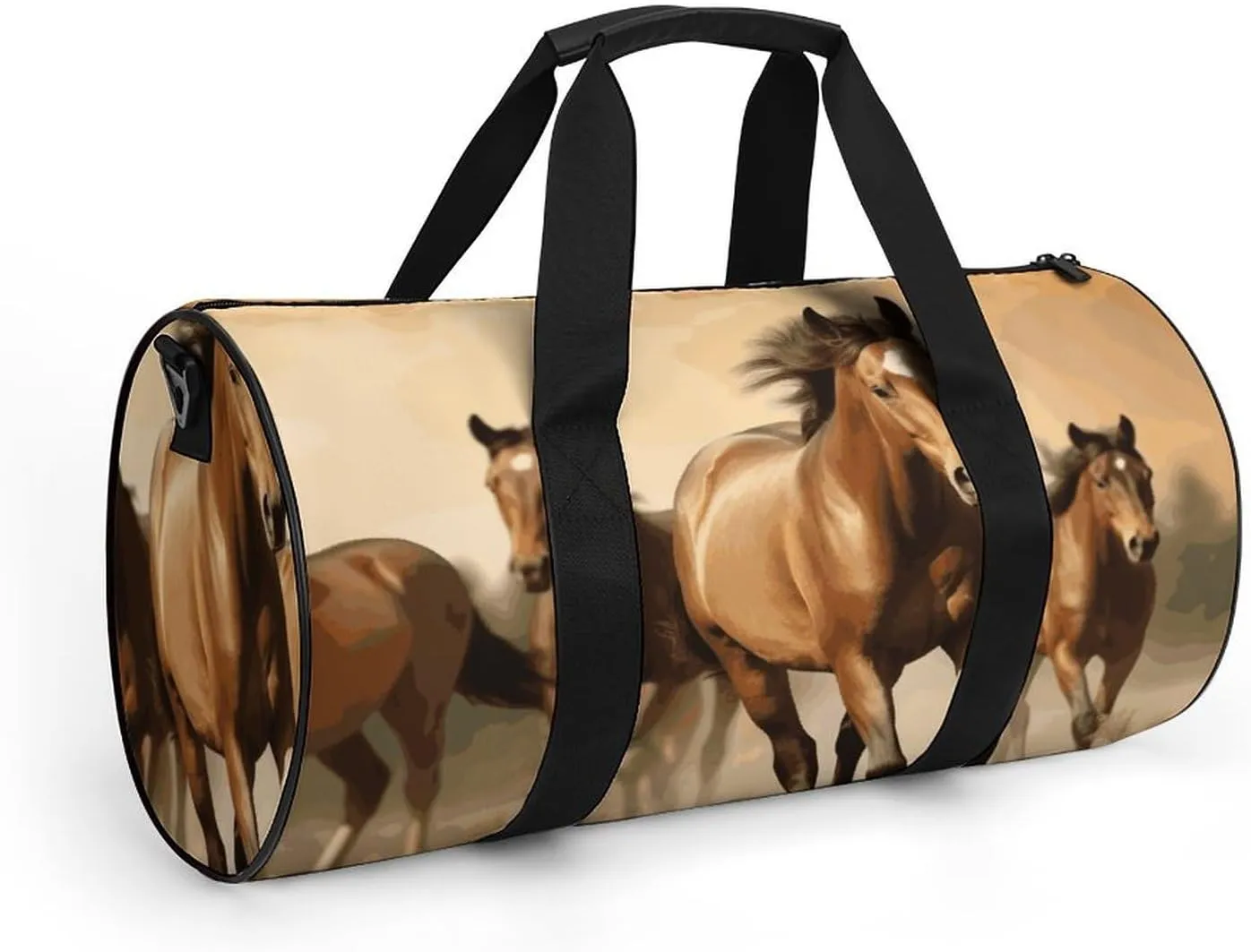 Gym Bag for Men Women Horses Duffel Bag Overnight Bag with Compartment Gym Sackpac