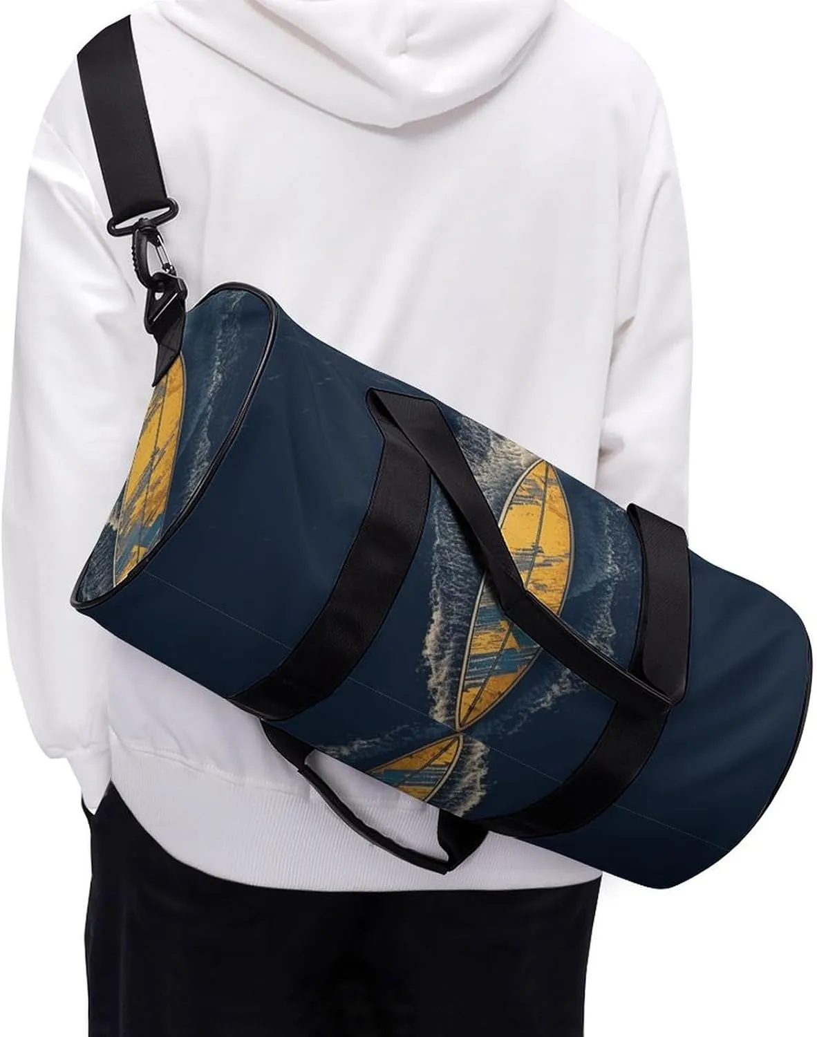 Gym Bag for Men Women Surfboard Duffel Bag Overnight Bag with Compartment Gym Sackpac