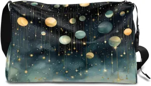 Gym Bags for Men 14.8 Inch Lightweight Carry On Bags for Airplanes Waterproof Duffle Bag for Travel, Abstract Printings Graceful