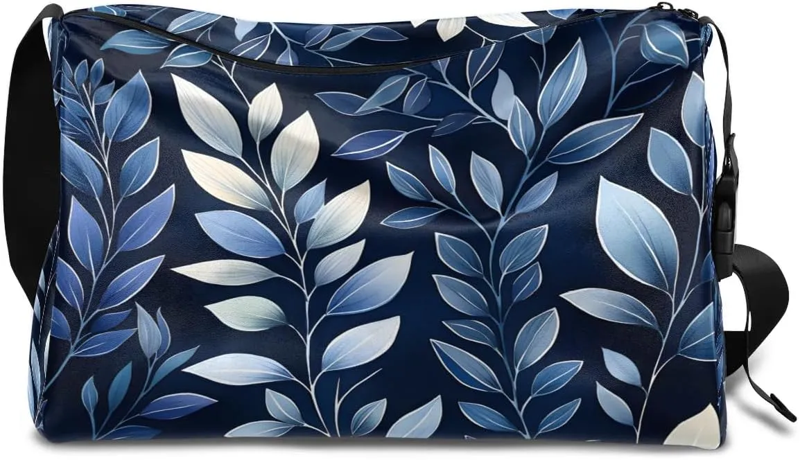 Gym Bags for Men 14.8 Inch Lightweight Carry On Bags for Airplanes Waterproof Duffle Bag for Travel, Exquisite Vivid Print Flora