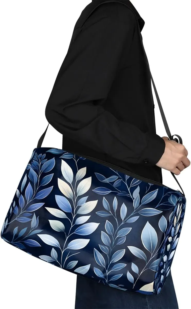 Gym Bags for Men 14.8 Inch Lightweight Carry On Bags for Airplanes Waterproof Duffle Bag for Travel, Exquisite Vivid Print Flora