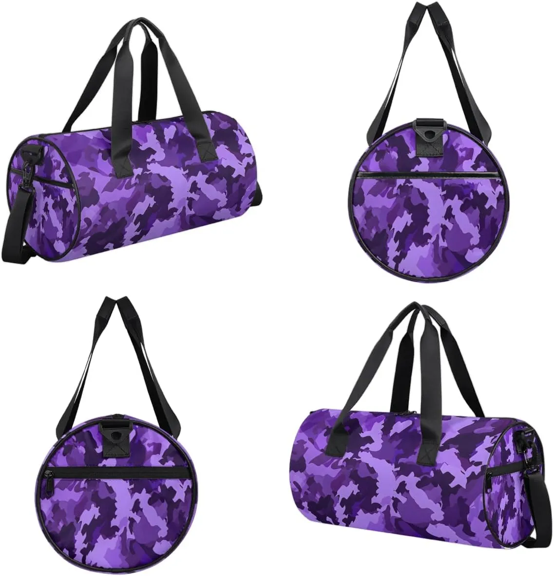 Gym Bags for Men Women Beautiful Camouflage Sports Duffel Bags Carry On Travel Duffle Bag with Detachable Adjustable Shoulder Strap Overnight Weekender Bag