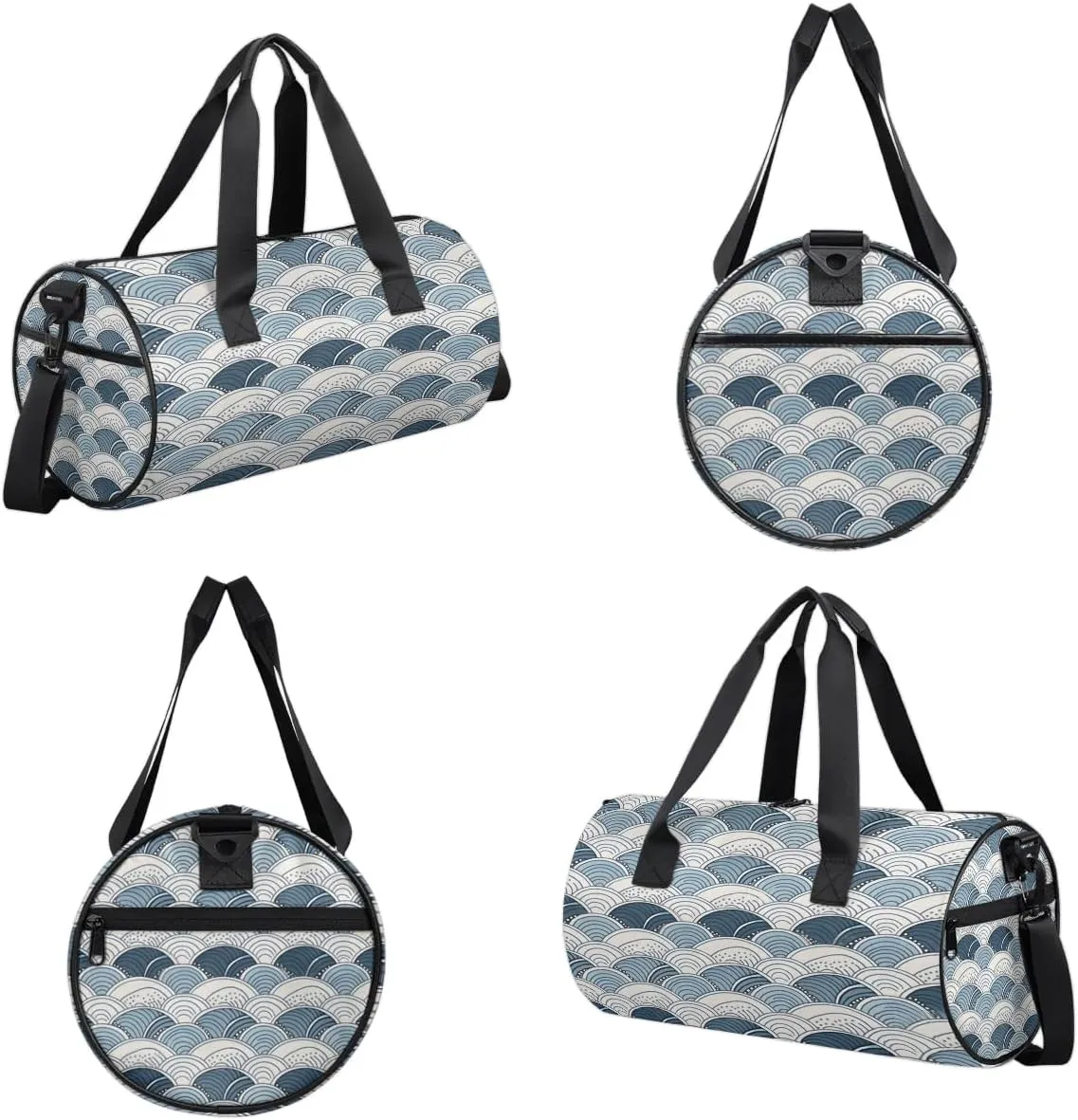 Gym Bags for Men Women Boho Print Sports Duffel Bags Carry On Travel Duffle Bag with Detachable Adjustable Shoulder Strap Overnight Weekender Bag
