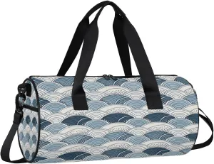 Gym Bags for Men Women Boho Print Sports Duffel Bags Carry On Travel Duffle Bag with Detachable Adjustable Shoulder Strap Overnight Weekender Bag