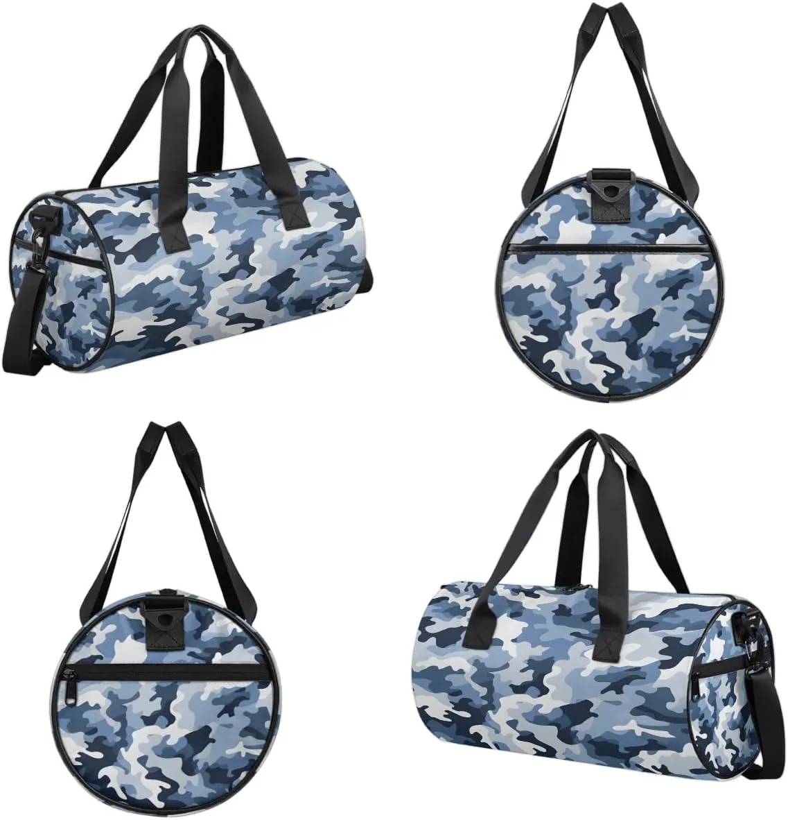 Gym Bags for Men Women Classic Camo Sports Duffel Bags Carry On Travel Duffle Bag with Detachable Adjustable Shoulder Strap Overnight Weekender Bag