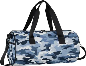 Gym Bags for Men Women Classic Camo Sports Duffel Bags Carry On Travel Duffle Bag with Detachable Adjustable Shoulder Strap Overnight Weekender Bag