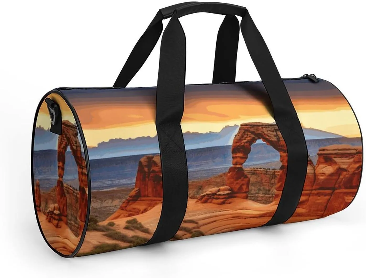 Gym Bags Small Arches National Park Duffel Bag Overnight Bag with Shoe Compartment Carryon Bag for Men Women