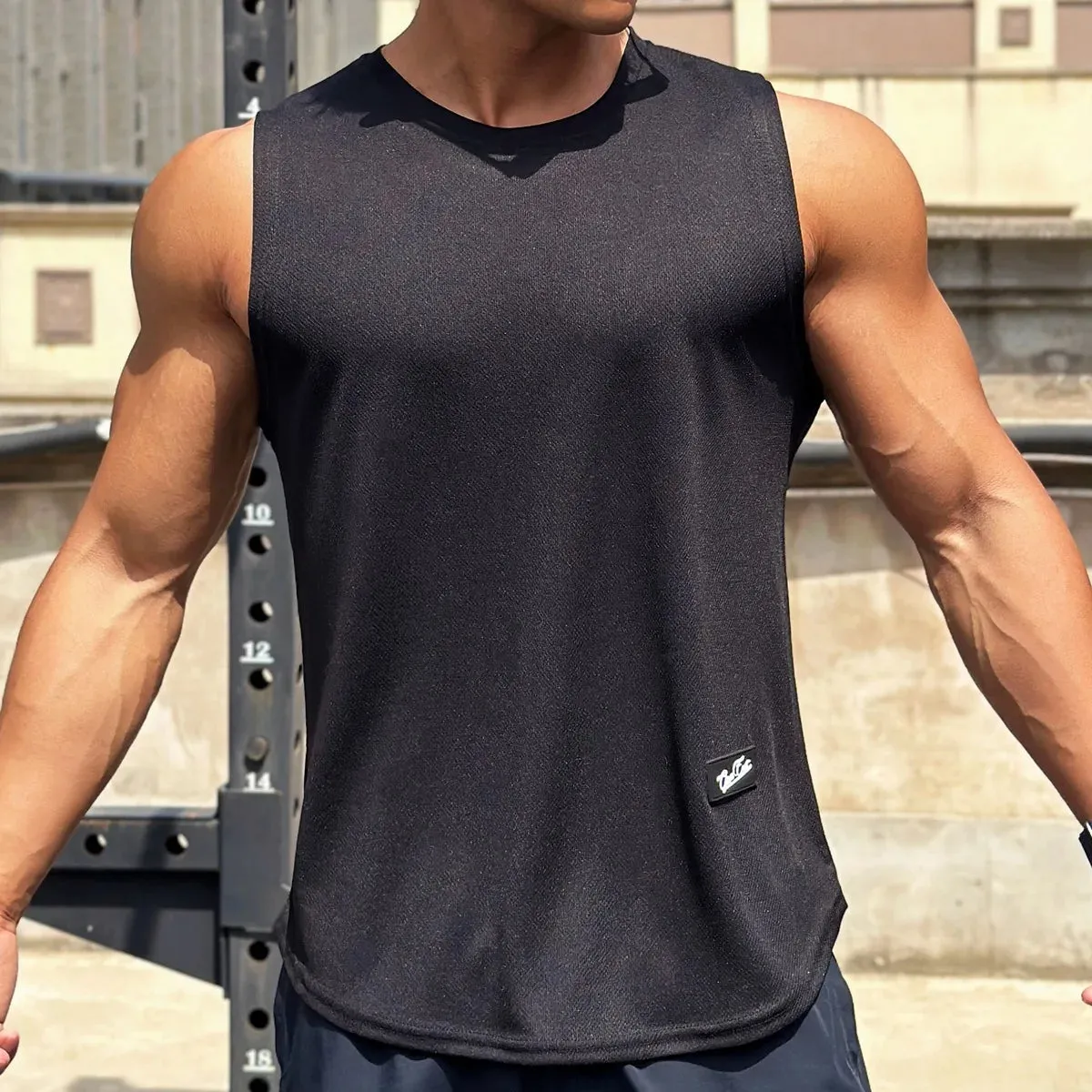 Gym Sleeveless Mesh Sports Breathable Fitness Shirt