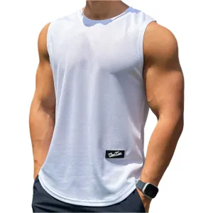 Gym Sleeveless Mesh Sports Breathable Fitness Shirt