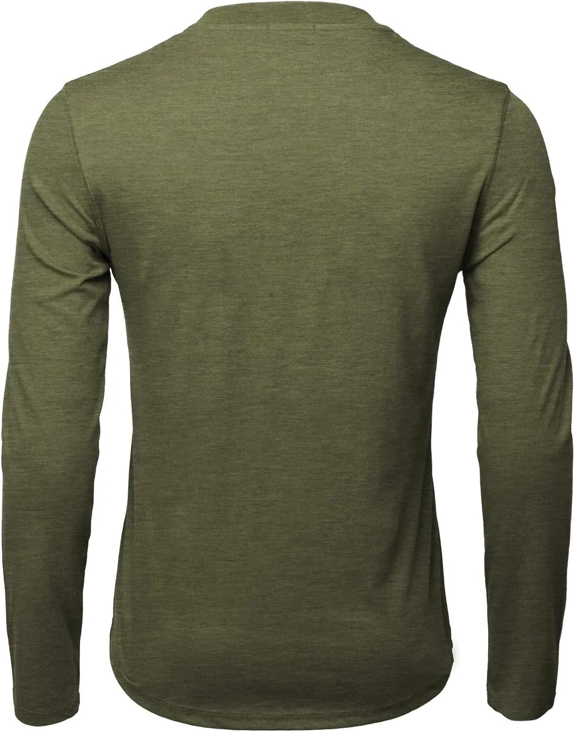 H2H Men Casual Slim Fit Spandex Blended Henley T-Shirt Long Sleeve