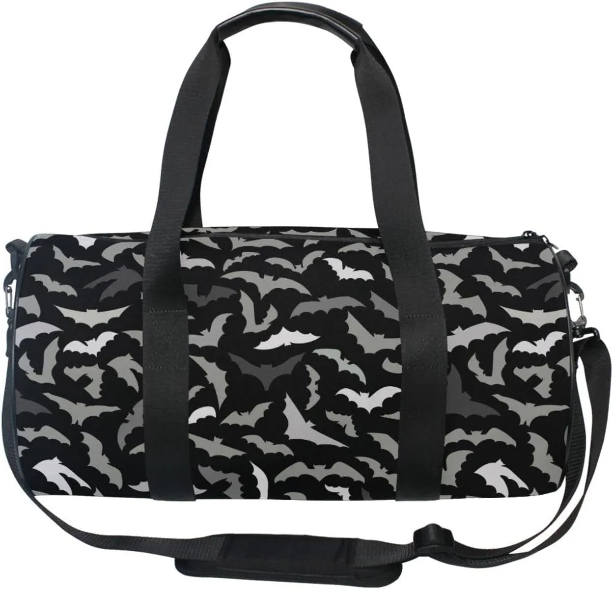 Halloween Bats Round Duffel Sports Bag Lightweight with Inner Pocket Gym Bag for Men Women Duffle Bag for Travel Sports