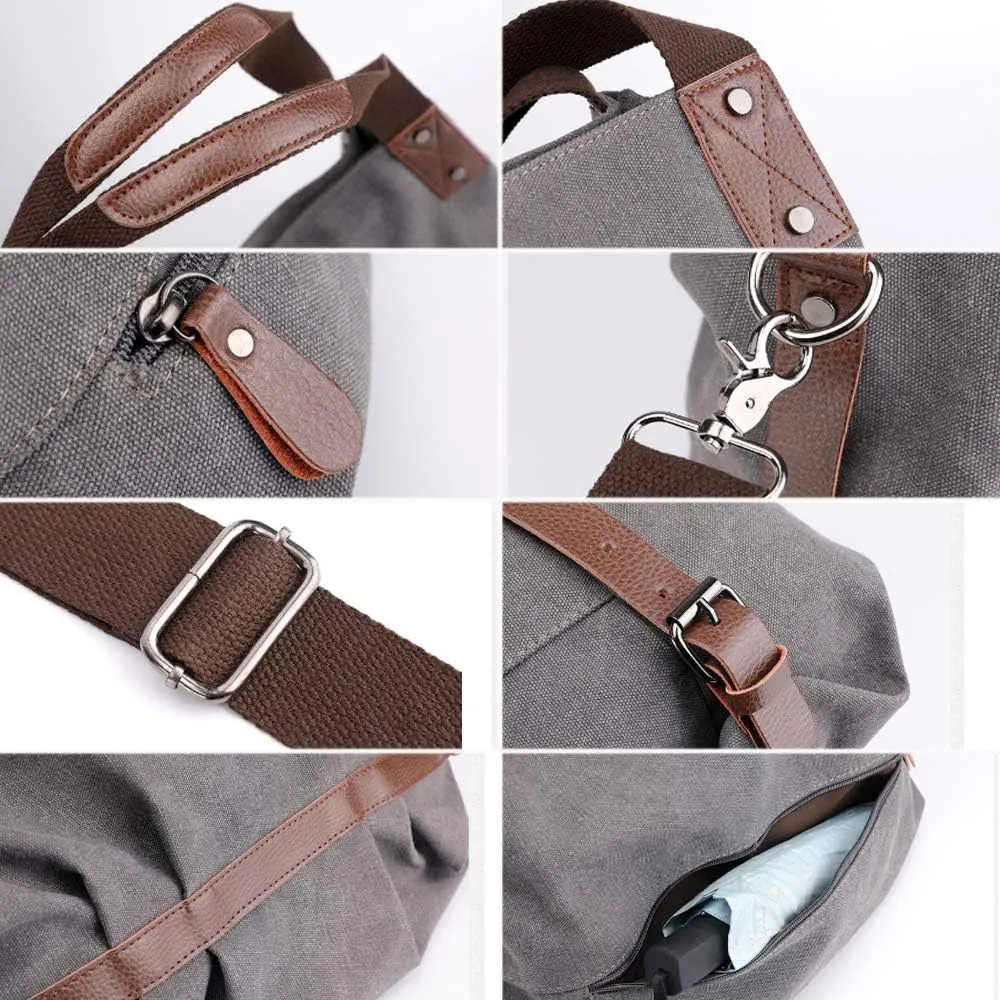 Handbag for Women Satchel Tote Bag Casual Canvas Pouch Handbags Purse Hobo Bag