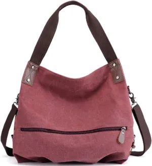 Handbag for Women Satchel Tote Bag Casual Canvas Pouch Handbags Purse Hobo Bag
