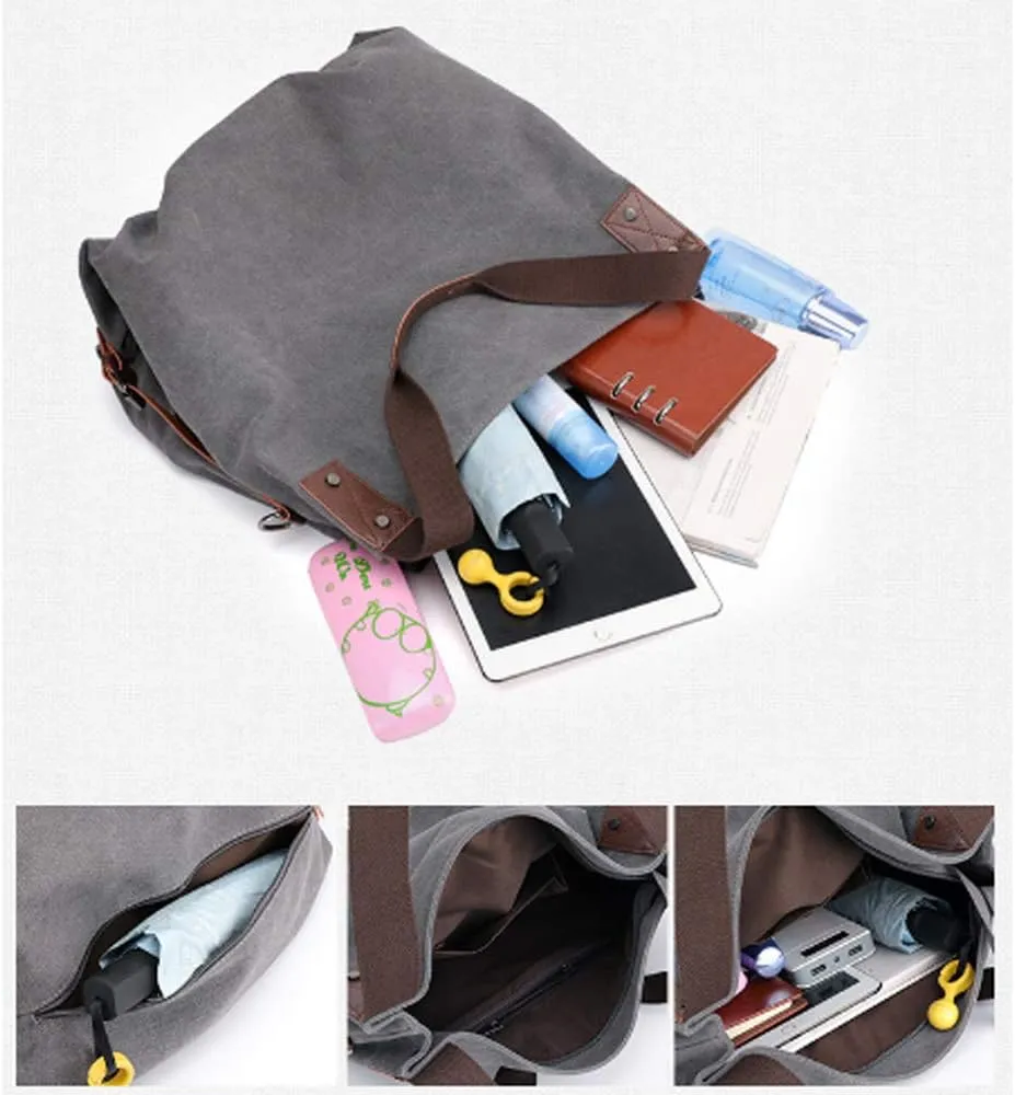 Handbag for Women Satchel Tote Bag Casual Canvas Pouch Handbags Purse Hobo Bag
