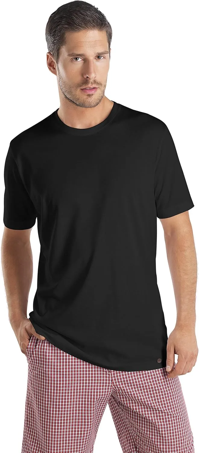 HANRO Men's Night and Day Short Sleeve Crew Neck Shirt