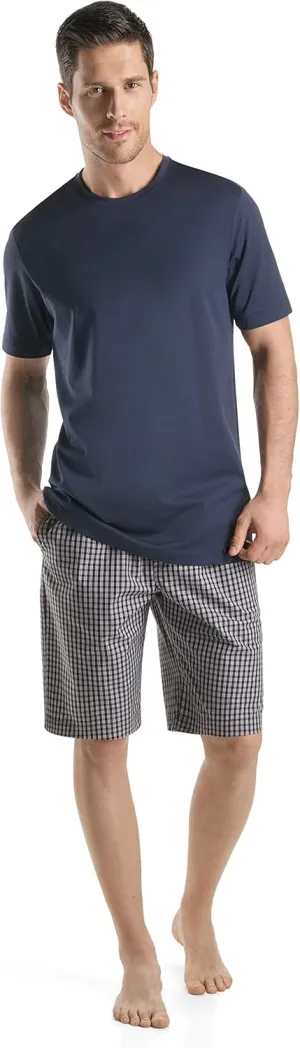 HANRO Men's Night and Day Short Sleeve Crew Neck Shirt