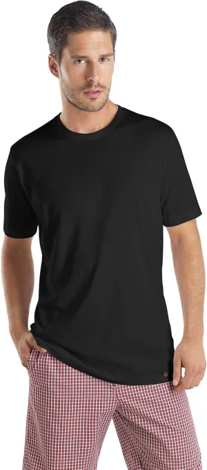 HANRO Men's Night and Day Short Sleeve Crew Neck Shirt