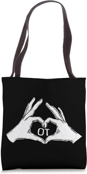Heart Hands Occupational Therapy Cute OT-A Therapist Gift Tote Bag