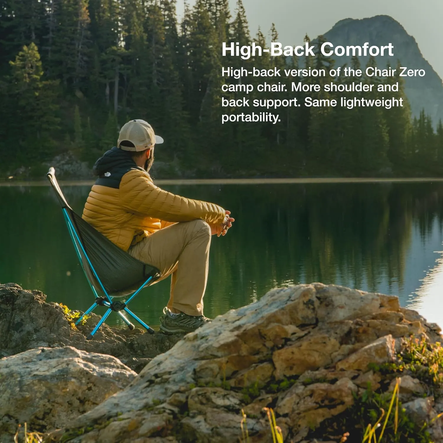 Helinox Chair Zero Ultralight Highback Backpacking Chair, White