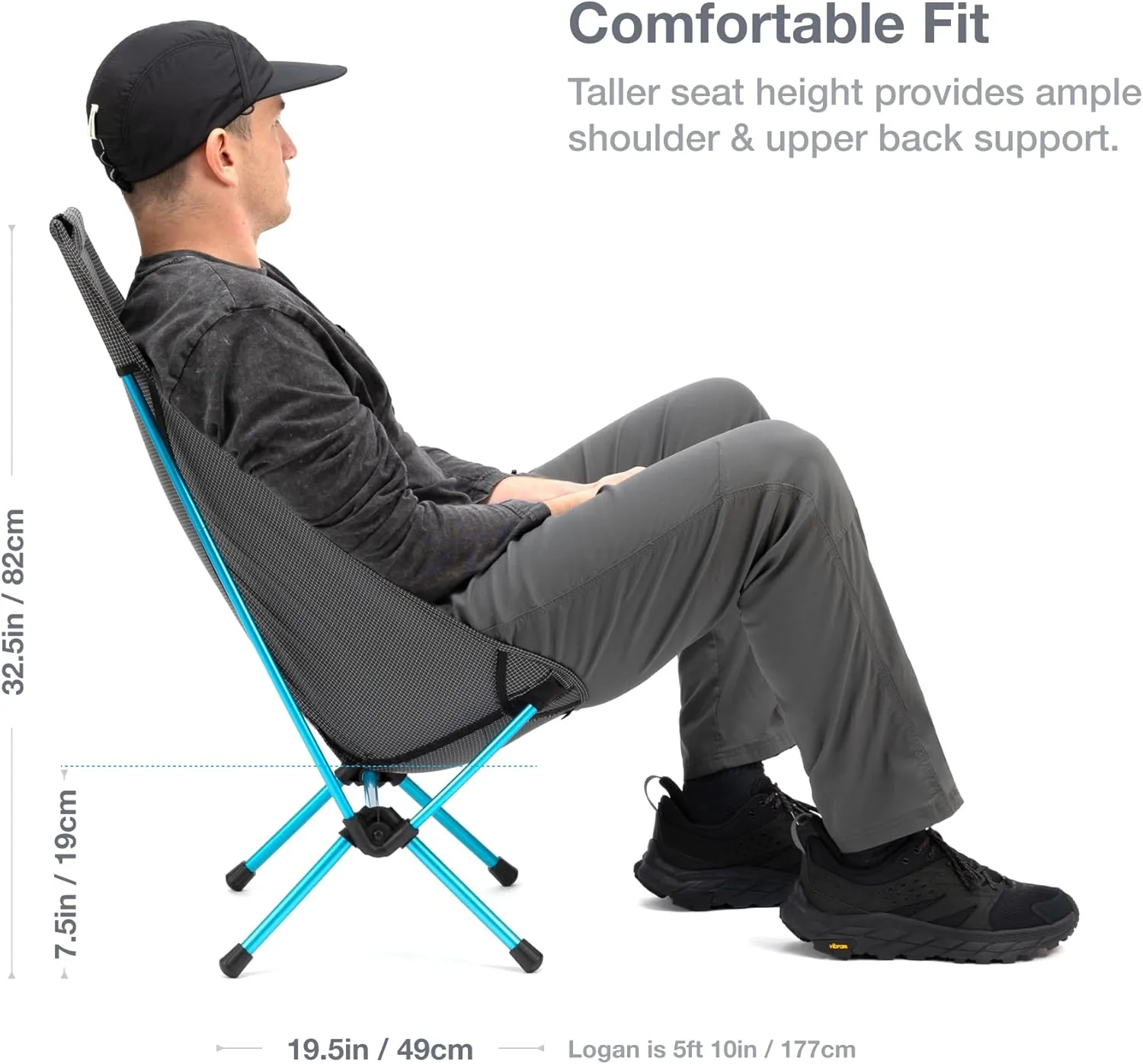 Helinox Chair Zero Ultralight Highback Backpacking Chair, White