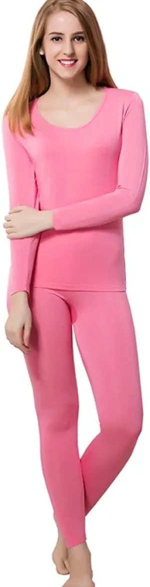 HEROBIKER Thermal Underwear Women Ultra-Soft Set Base Layer Top & Bottom Long Johns with Fleece Lined Winter Warm