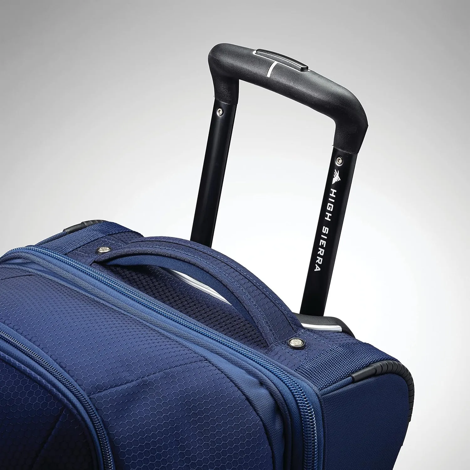 High Sierra Fairlead Portable 28 Inch Polyester Drop Bottom Wheeled Rolling Duffel Travel Bag with Recessed Telescoping Handle, Graphite Blue