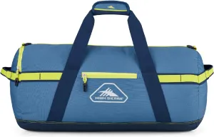 High Sierra Packed Cargo Duffel Bag, Graphite Blue/Rustic Blue/Glow, Medium (30inches)