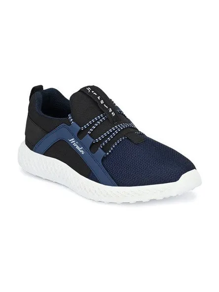 Hirolas® Men's Blue Mesh Running/Walking/Gym Lace Up Sport Shoes (HRL2021BLU)