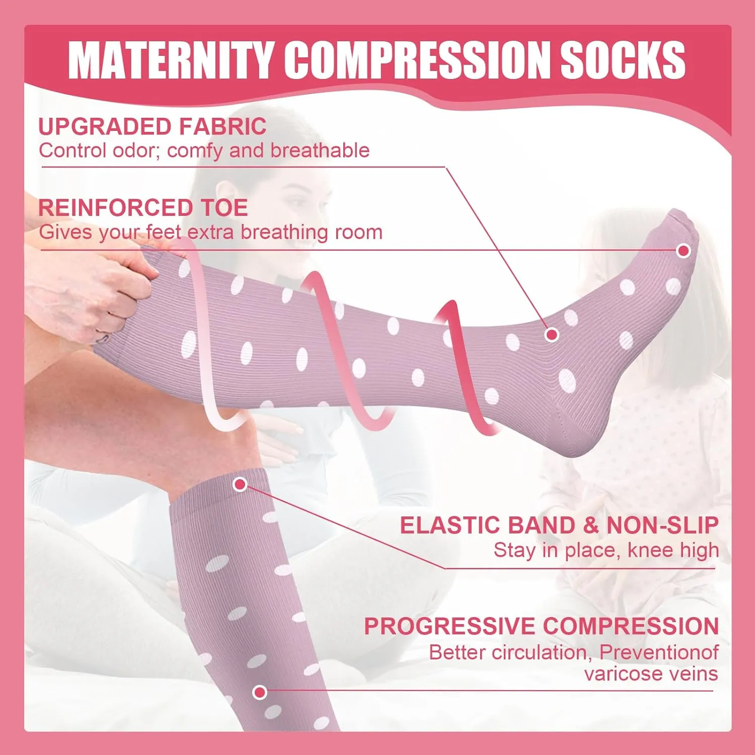 HLTPRO 4 Pairs Compression Socks for Women & Men - Best Support for Medical, Circulation, Nurses, Running, Travel