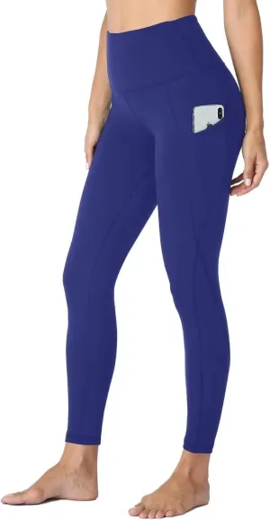 HLTPRO Leggings with Pockets for Women(Reg & Plus Size) - High Waist Tummy Control Yoga Pants with Pockets for Workout