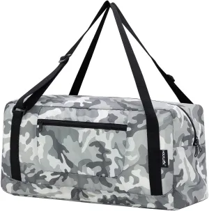 HOLYLUCK Foldable Travel Duffel Bag For Women & Men Luggage Great for Gym (arctic camo)