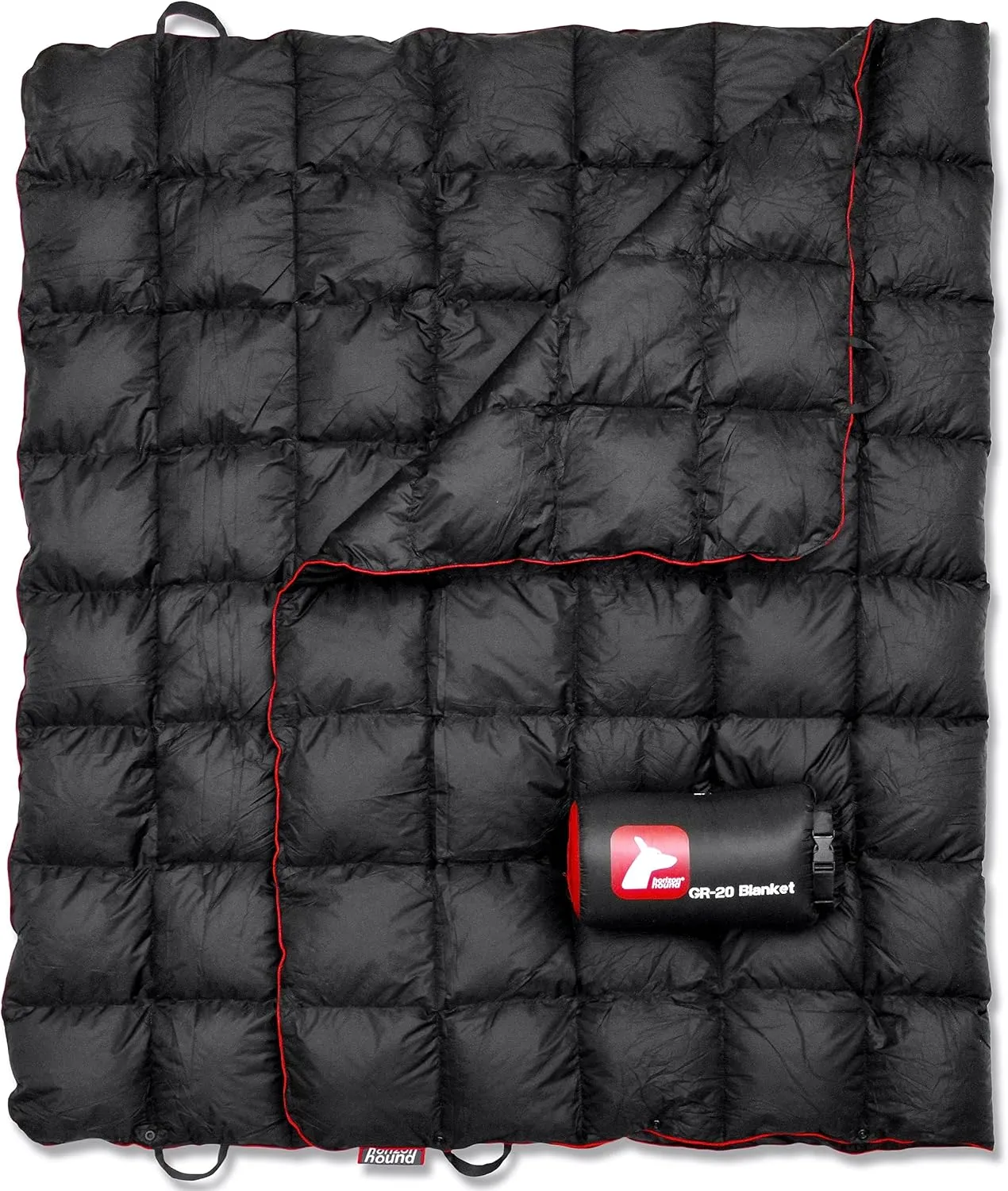 Horizon Hound Down Camping Blanket - Outdoor Travel Quilt | Sustainable, Insulated, Lightweight & Warm Gear for Sleep, Camping, Stadium, Hiking & Festivals | Water Resistant, Packable & Compact
