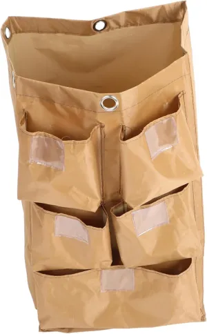 Hotel Laundry Bag Cleaning Carts on Wheels Industrial Janitorial Cleaning Cart Oxford Cloth Modern Design