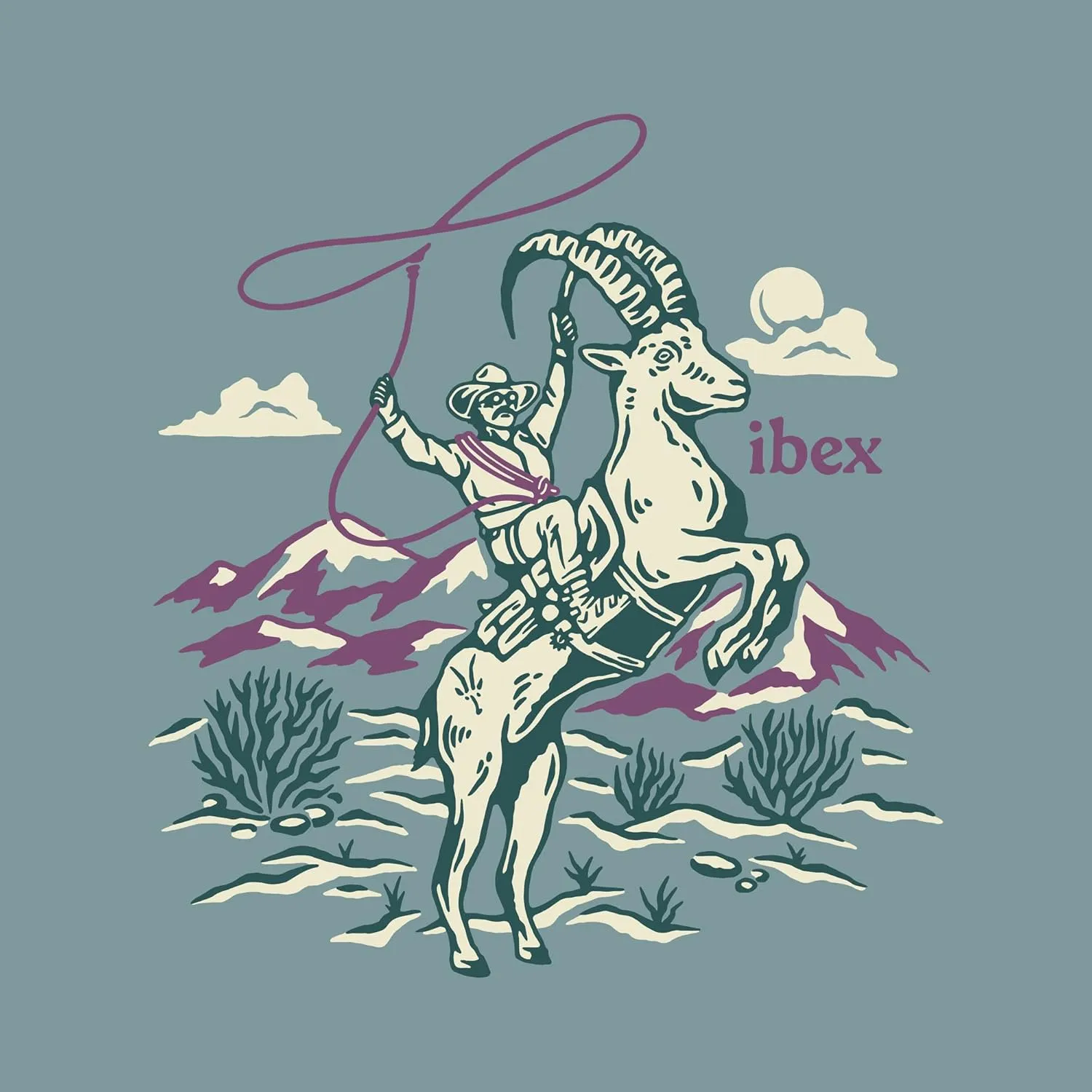 IBEX Merino Wool Journey Short Sleeve Graphic T-Shirt for Men | Lightweight Breathable Crewneck Tee for Hiking
