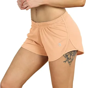 icyzone Workout Shorts Built-in Brief - Women's Gym Exercise Athletic Running Yoga Shorts