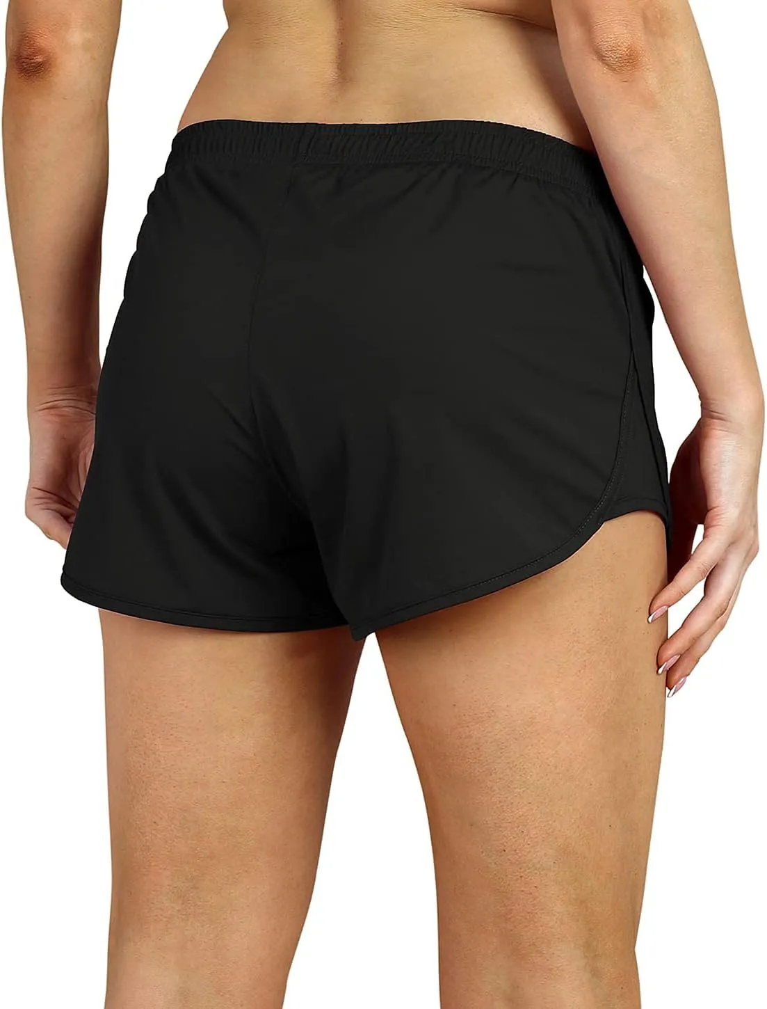 icyzone Workout Shorts Built-in Brief - Women's Gym Exercise Athletic Running Yoga Shorts