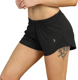 icyzone Workout Shorts Built-in Brief - Women's Gym Exercise Athletic Running Yoga Shorts
