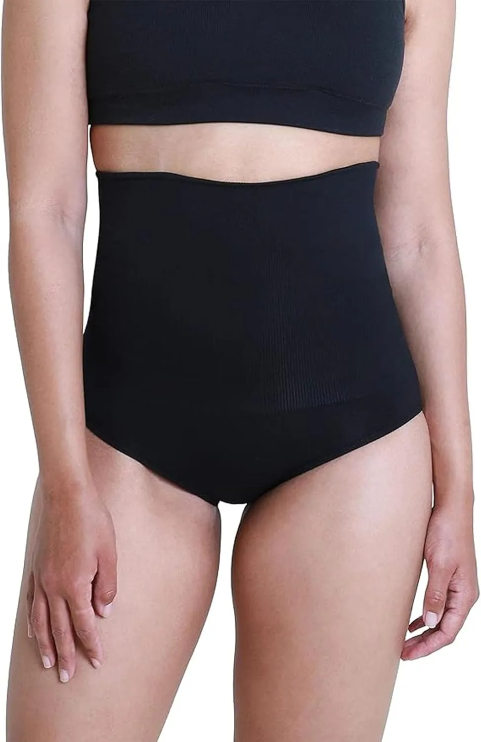 Ingrid & Isabel Basics - Postpartum Compression Underwear - Seamless High Waisted Underwear - Over the Belly Fit