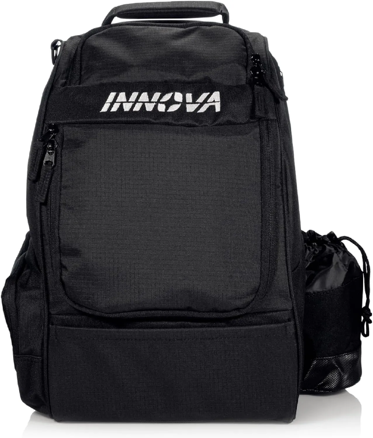 Innova Adventure Pack Disc Golf Backpack 2023 – Holds 25 Discs – Includes Mini, Disc Golf Bag (Black)
