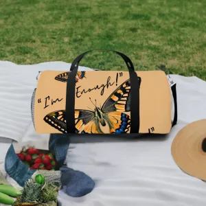 Inspirational-Duffle Bags (Neutral): "I'm Enough!"